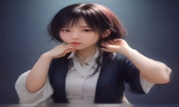 商业广告风格女性模特棚拍图片，干净白色背景配合专业多灯位打光，展现美女图片网商业素材的标准拍摄规范